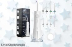 Irrigador bucal portátil Timits con 8 boquillas y 5 modos a un precio loco nunca visto cuida tu sonrisa al máximo Aprovecha este ofertón limitado ¡compra ya!