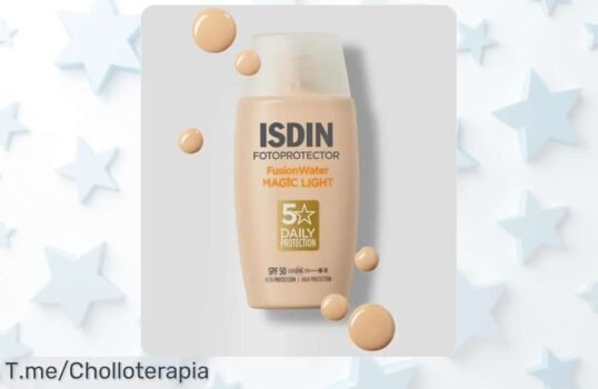 Isdin fotoprotector fusion water SPF50 con textura ultraligera y efecto invisible a precio loco no dejes pasar este super chollo descuento brutal por tiempo limitado compra ya