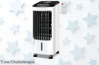 Jocca climatizador con mando e ionizador aire fresco potente tres velocidades temporizador precio loco super chollo descuento brutal oferta limitada compra ya este ofertón nunca visto