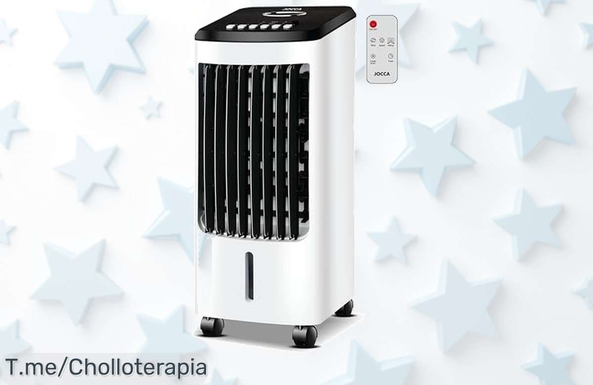 Jocca climatizador con mando e ionizador aire fresco potente tres velocidades temporizador precio loco super chollo descuento brutal oferta limitada compra ya este ofertón nunca visto