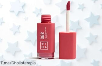 Labial líquido 3INA rosa que no se corre ni cuartea con ácido hialurónico para labios hidratados todo el día a un precio loco y descuento brutal ¡Corre que es ofertón limitado!