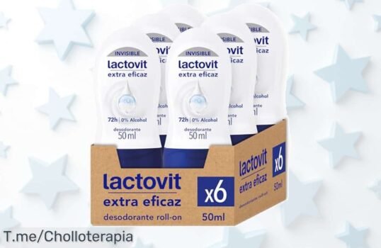 Lactovit extra eficaz para hombres con 48h de protección sin manchas ni alcohol una piel suave y cuidada en un super chollo pack de 6 descuento brutal oferta limitada corre ya