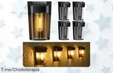 Lámparas solares para jardín con luz cálida y ahorro de energía un ofertón con descuento brutal y precio loco que no puedes dejar pasar compra ya antes que desaparezca