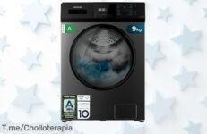 Lava hasta 9 kg con la lavadora Cecotec bolero Dresscode motor inverter y vapor quita manchas descuento brutal precio loco súper chollo limitado ¡compra ya!