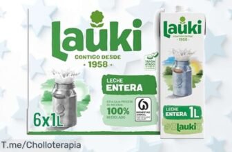 Leche Lauki entera 6 litros con frescura que dura mucho vitaminas y calcio para huesos fuertes precio loco y descuento brutal oferta nunca vista compra ya antes de que se agote