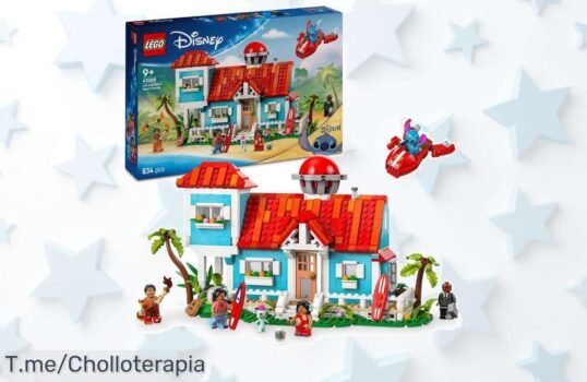 Lego Disney casa de Lilo y Stitch con nave espacial y 5 minifiguras a precio loco descuento brutal que no volverás a ver aprovecha este ofertón único hoy mismo
