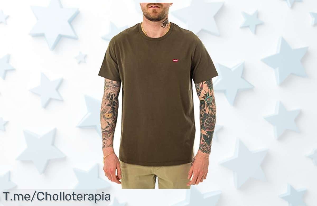 Levi’s Ss original housemark en olive night con descuento brutal para tu estilo fresco y auténtico este verano aprovecha este super chollo nunca visto oferta limitada actúa ya