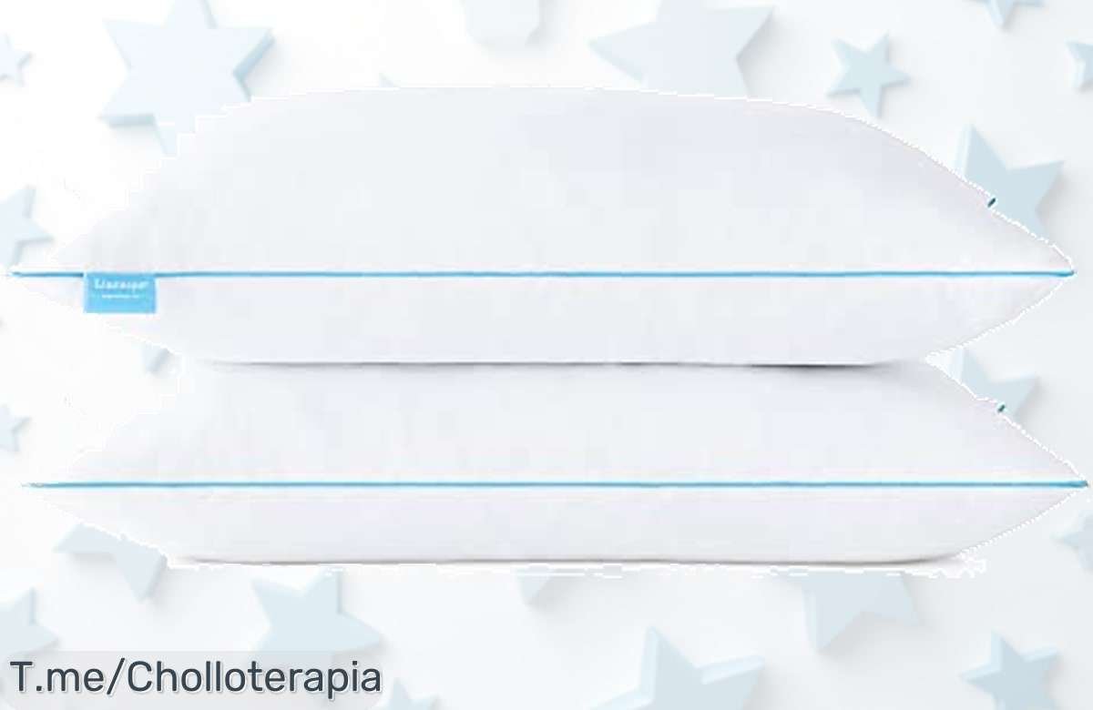 Linenspa pack de 2 almohadas viscoelásticas con funda ultra resistente para un descanso perfecto aprovecha este ofertón y descuento brutal único precio loco es por tiempo limitado actúa ya