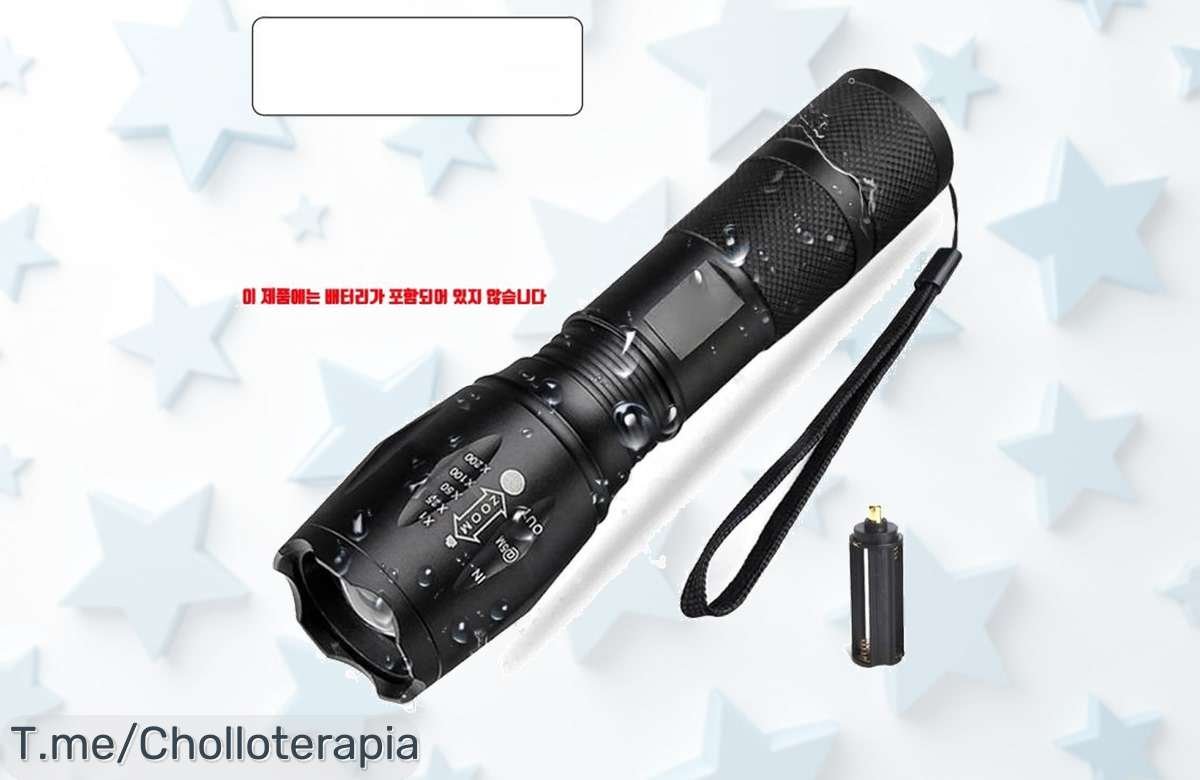 Linterna led plegable de alta potencia con 5 modos súper resistente y impermeable aprovecha este descuentazo limita a un precio loco que no volverás a ver compra ya
