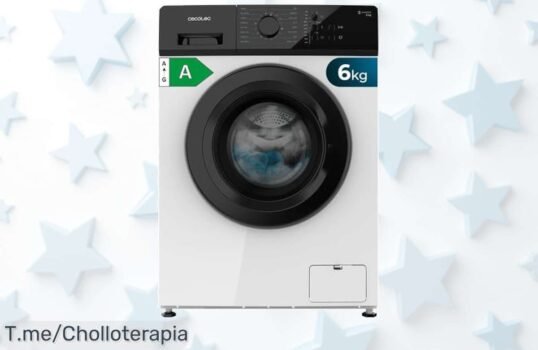 Lleva a casa la Cecotec Lavadora 6Kg con Motor Inverter Plus y sus 16 programas especiales a un precio loco, ¡no dejes pasar este ofertón limitado!