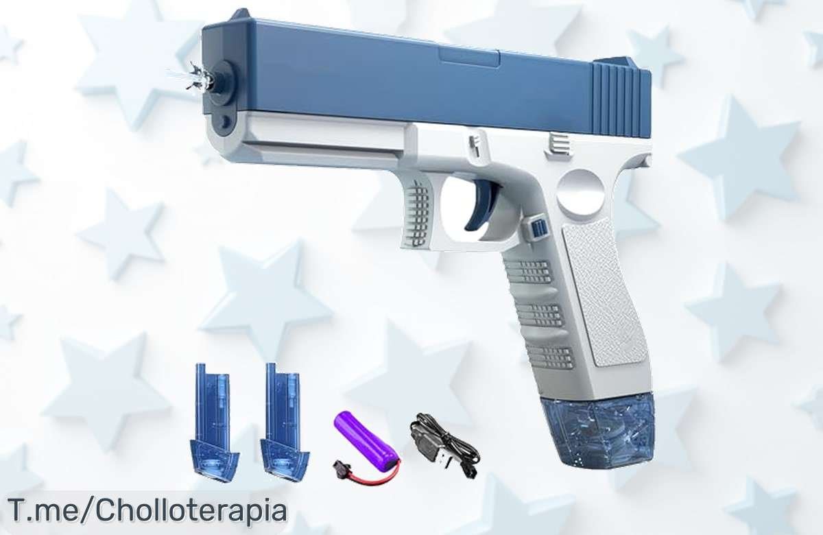 ¡Lleva la diversión al máximo con la pistola de agua eléctrica y su chorro potente precio loco y ofertón nunca visto corre ya sube la fiesta antes que se agoten!