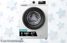 Llévate la lavadora Hisense con vapor antiviral y lavado rápido precio de ganga super chollo que limpia al máximo oferta brutal limitada ¡no pierdas este ofertón nunca visto!