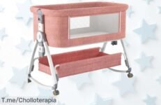 Lutody cuna 3 en 1 con mecedora y ruedas diseño genial, colchón ergonómico para máxima comodidad disfruta este ofertón con descuento brutal ¡compra ya que vuela!