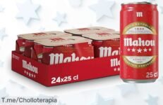 Mahou 5 estrellas pack de 24 latas con sabor único y toque afrutado a precio loco un super chollo que no durará compra ya este ofertón antes de que desaparezca