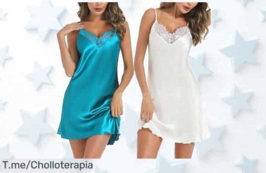 Marvmys camisón sexy de satén con tirantes ajustables el super chollo para noches especiales que te hará lucir espectacular descuento brutal y precio loco corre ya oferta limitada
