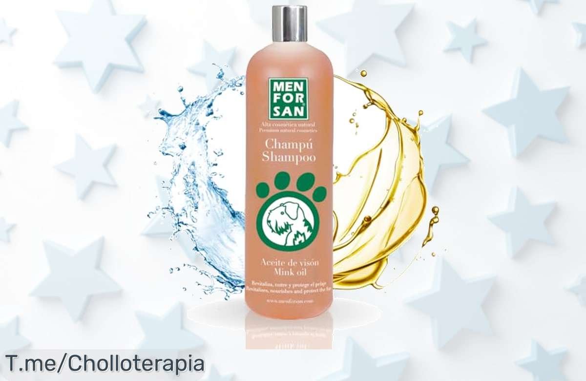 Menforsan champú con aceite de visón para perros belleza desde la primera lavada brillo y fuerza al pelo seco aprovecha este oferta nunca vista precio locazo que vuela corre ya