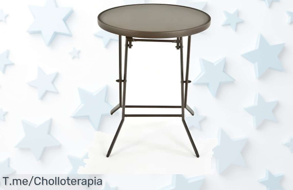 Mesa de jardín plegable con diseño resistente y estiloso en precio loco brinda un espacio único para tu terraza no esperes más esta súper oferta se acaba ya