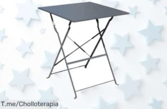 Mesa plegable bistro gris con caída de precio nunca vista super chollo para tu espacio pequeño aprovecha este ofertón y consigue ya la mesa perfecta antes que desaparezca