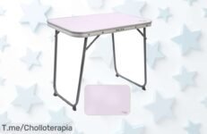 Mesa plegable malva súper resistente hasta 30 kg con diseño antideslizante precio loco nunca visto super chollo oferta limitada ¡aprovéchalo ya antes de que vuelen!