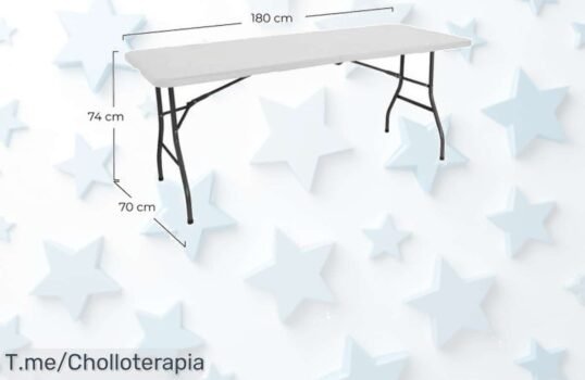 Mesa plegable súper resistente hasta 150 kg con armado rápido y fácil precio loco que no volverás a ver aprovecha este ofertón único antes de que se agote ¡compra ya!
