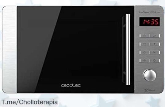 Microondas Cecotec ProClean 5010 con tecnología 3DWave para calentar rápido y seguro precio loco solo hoy aprovecha este ofertón nunca visto ¡corre que vuelan!
