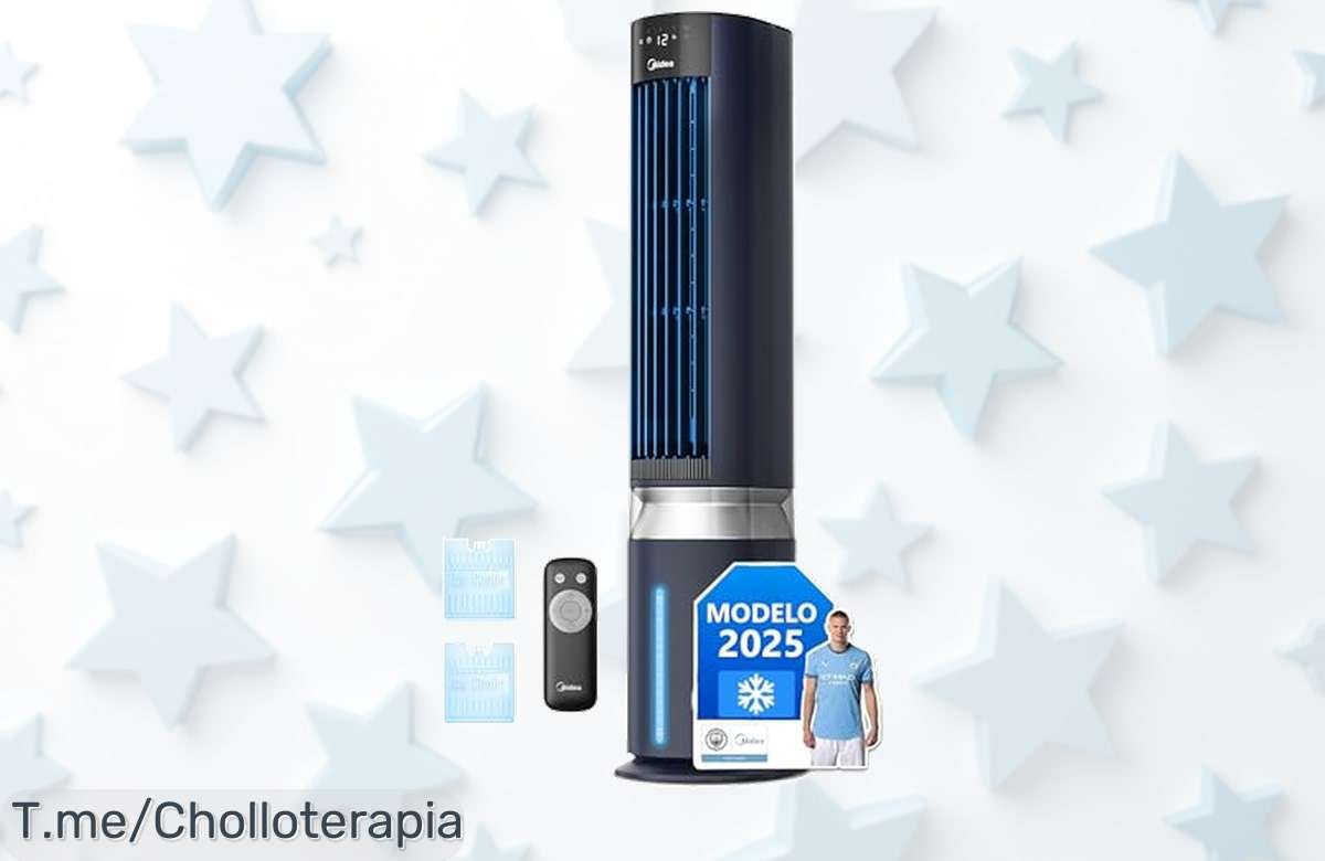 Midea climatizador 3 en 1 con mando y tanque de 7L a precio loco aire fresquito rápido descuento brutal corre que vuelan super chollo única oportunidad limitada