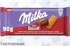 Milka con galleta Lotus Biscoff cremosidad y crujiente que conquista paladares precio loco descuento brutal oferta nunca vista ¡corre por tu super chollo antes que se acabe!