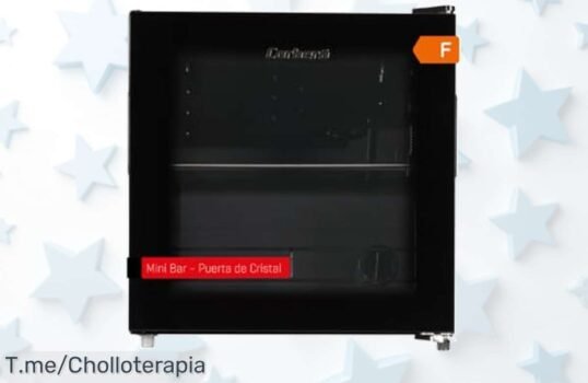 Mini bar elegante con puerta de cristal y temperatura controlada super silencioso disfruta este ofertón con descuento brutal nunca visto precio de ganga ¡compra ya antes que se agote!