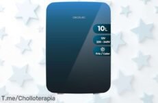 Mini nevera Cecotec 10L con frío y calor que enfría rápido o calienta hasta 65º aprovecha este ofertón con descuento brutal de precio loco solo quedan pocas unidades ¡actúa ya!
