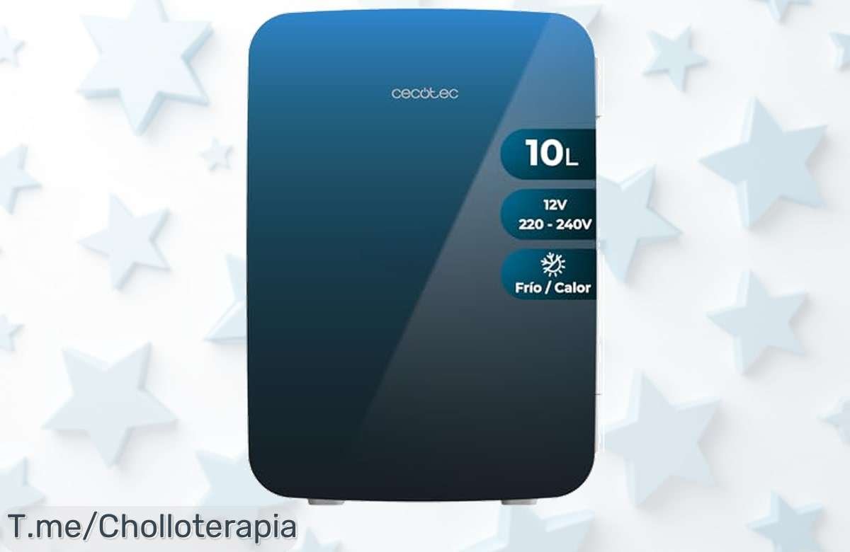 Mini nevera Cecotec 10L con frío y calor que enfría rápido o calienta hasta 65º aprovecha este ofertón con descuento brutal de precio loco solo quedan pocas unidades ¡actúa ya!