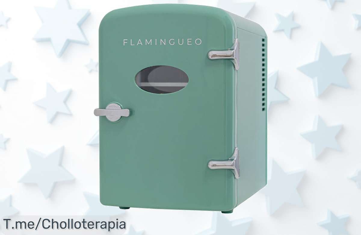 Mini nevera Flamingueo 4L con frío y calor para tus cosméticos jamás vista, aprovecha este descuentazo brutal y precio de ganga limitado ¡compra ya antes que se agoten!