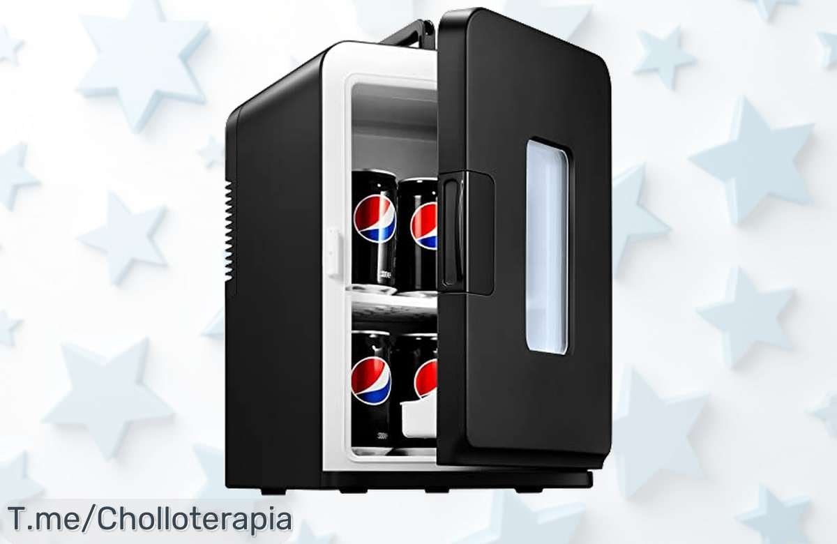 Mini nevera portátil que enfría y calienta al instante con modo eco/max disfruta este descuentazo brutal en un precio de ganga nunca visto compra ya antes que se agoten