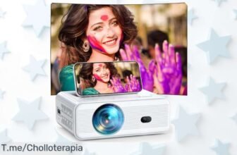 Mini proyector con wifi y bluetooth calidad 1080p un super chollo con precio loco que convierte tu pared en cine casa aprovecha el ofertón antes que se acabe
