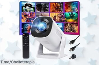 Mini proyector portátil YOTON Y4 con imagen nítida 1080P y Bluetooth, aprovecha este super chollo con descuento brutal y precio de ganga ¡compra ya que se acaba!