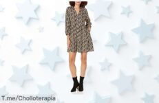 Minivestido floral negro con volante y bolsillos prácticos a precio loco un ofertón único que realza tu estilo Corre ahora antes que se acabe este descuento brutal