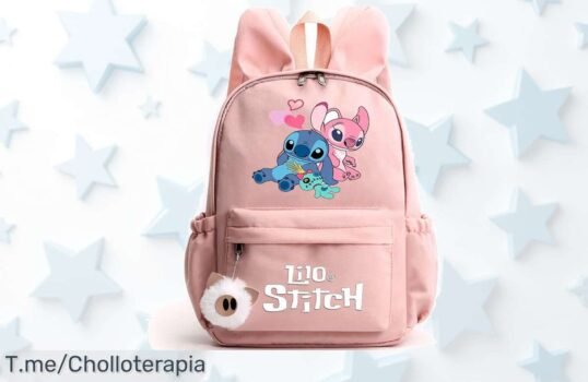 Mochila de Lilo Stitch con orejas de conejo oferta nunca vista disfruta un super chollo y precio loco solo pocas unidades corre ya antes que se agoten