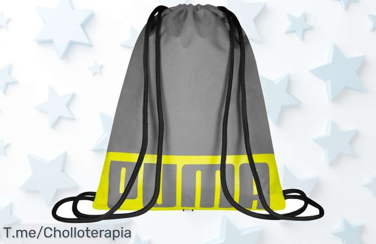 Mochila saco Puma gimnasio con diseño cómodo y resistente disfruta de un súper chollo nunca visto para llevar todo sin líos aprovecha este descuento brutal antes que se acabe