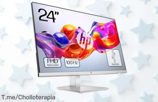 Monitor HP 524sh de 238 full HD con imagen ultra nítida y súper fluida a 100 Hz precio loco y descuento brutal que nunca viste aprovecha este super chollo antes que se agote