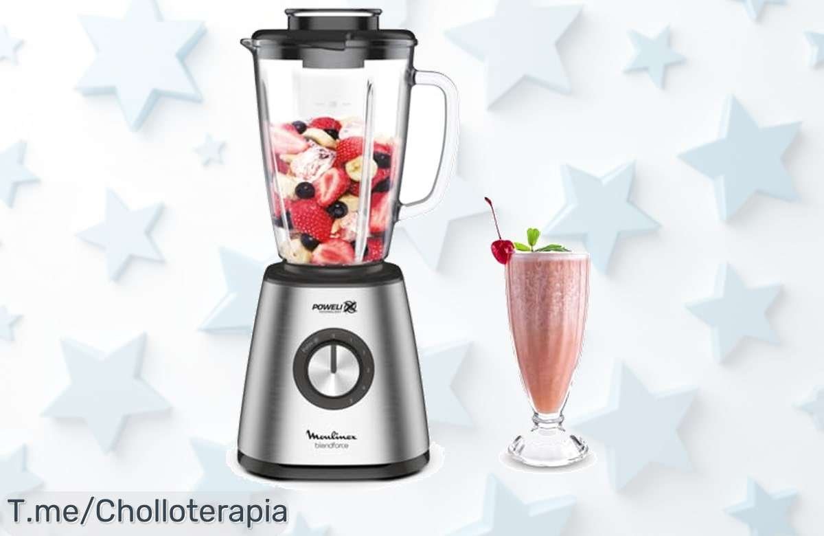 Moulinex potente con 800W que tritura hielo fácil y rápido disfruta su precio loco con descuento brutal nunca visto corre por este super chollo único y limitado