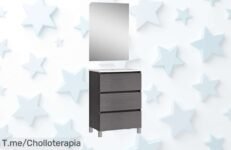 Mueble de baño Baikal suspendido con diseño moderno y espejo aprovecha este ofertón con descuento brutal para transformar tu baño ya corre que es un precio de ganga limitado