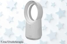 My wave ventilador sin aspas con luces y control táctil el super chollo que refresca tu espacio en silencio aprovecha este ofertón con descuento brutal ¡no lo dejes pasar!