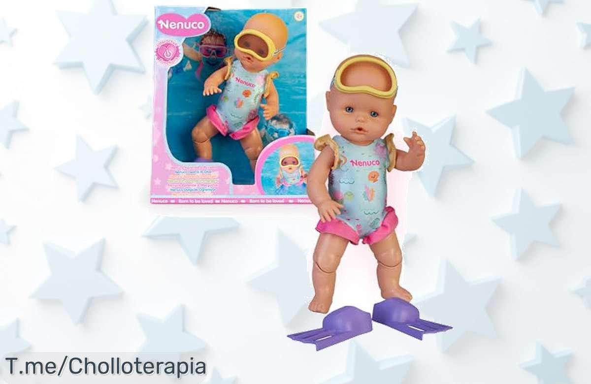 Nenuco que nada solo con movimientos súper realistas bañador gafas y aletas es un ofertón nunca visto para horas de juego listo para el precio loco más sorprendente corre ya por tu super chollo limitada la oferta