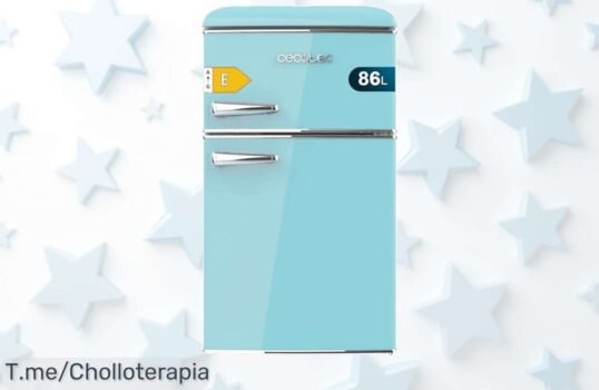 Nevera retro pequeña no frost que cuida tus bebidas y snacks con garantía total a precio loco nunca visto aprovecha este ofertón ya descuento brutal limitado