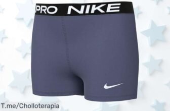 Nike Pro pantalón corto para niña con tela resistente que realza la figura aprovecha este ofertón de precio loco descuento brutal por tiempo limitado actúa ya