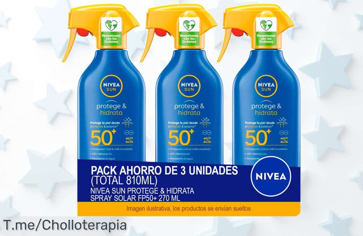 Nivea Sun FP50 pack ahorro con protección máxima y hidratación total para toda la familia aprovecha este descuento brutal y precio loco antes que desaparezca no lo dejes escapar