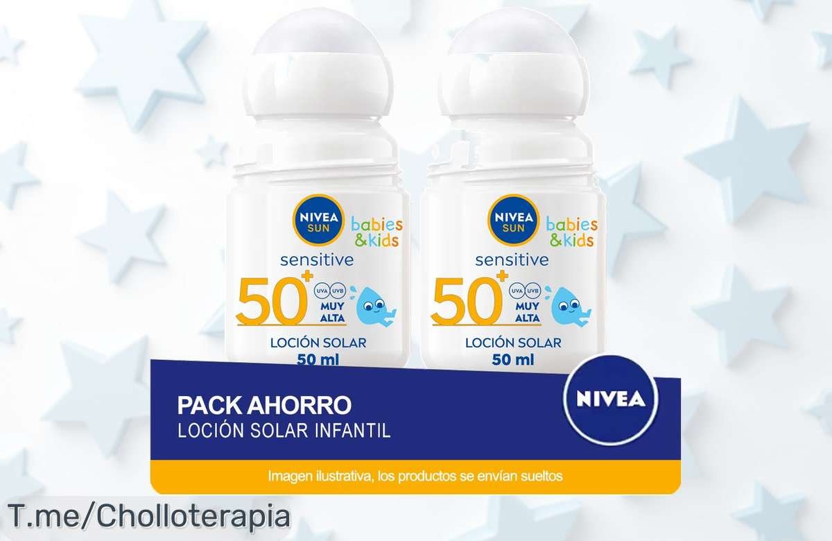 Nivea sun fp 50+ roll on niños sensitive con protección extra para tus peques aprovecha este super chollo y descuento brutal en pack ahorro precio de ganga ¡corre que vuelan!