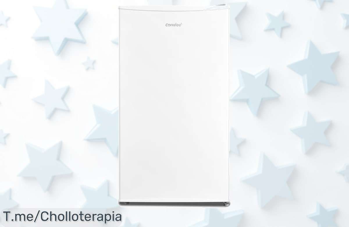 No dejes escapar el súper chollo del Comfee’ RCD93WH2, un frigorífico pequeño y silencioso que refresca tus alimentos al instante. ¡Stocks limitados!