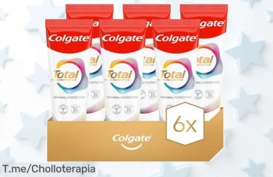 No dejes pasar este ofertón de Colgate Total pack 6 con descuento brutal que protege encías y elimina manchas compra ya este super chollo antes que se agote