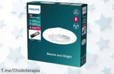 No dejes pasar este ofertón en ventilador Philips con luz led y motor DC, disfruta frescura natural todo el año a un precio brutal que es un super chollo ¡compra ya!