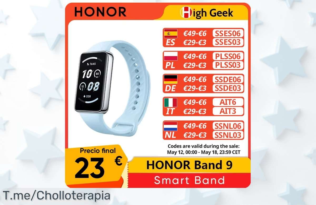 No dejes pasar la honor band 9 con pantalla gigante y batería imbatible disfruta un descuento brutal que es un precio loco solo por tiempo limitado compra ya este ofertón